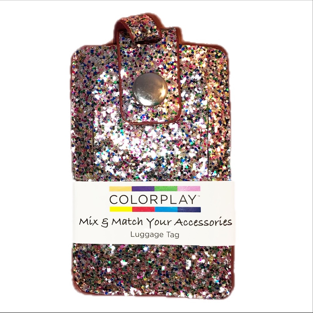 🍍  2 for $15 Multi-Colored Sparkle Luggage Tag